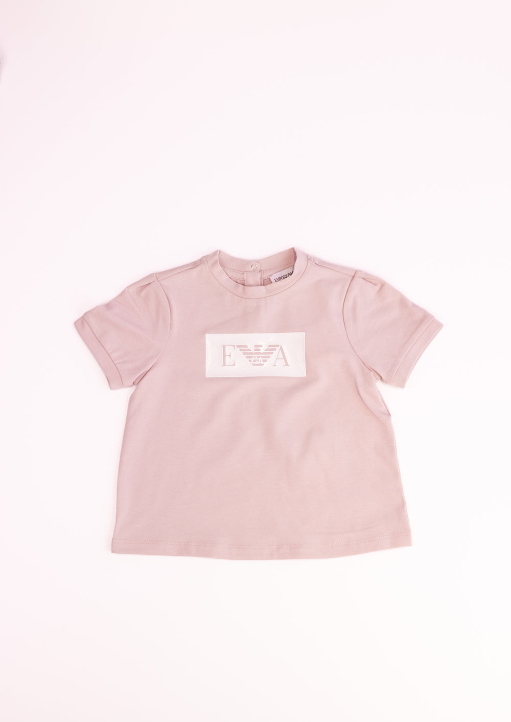 T-shirt with Logo Glossy White