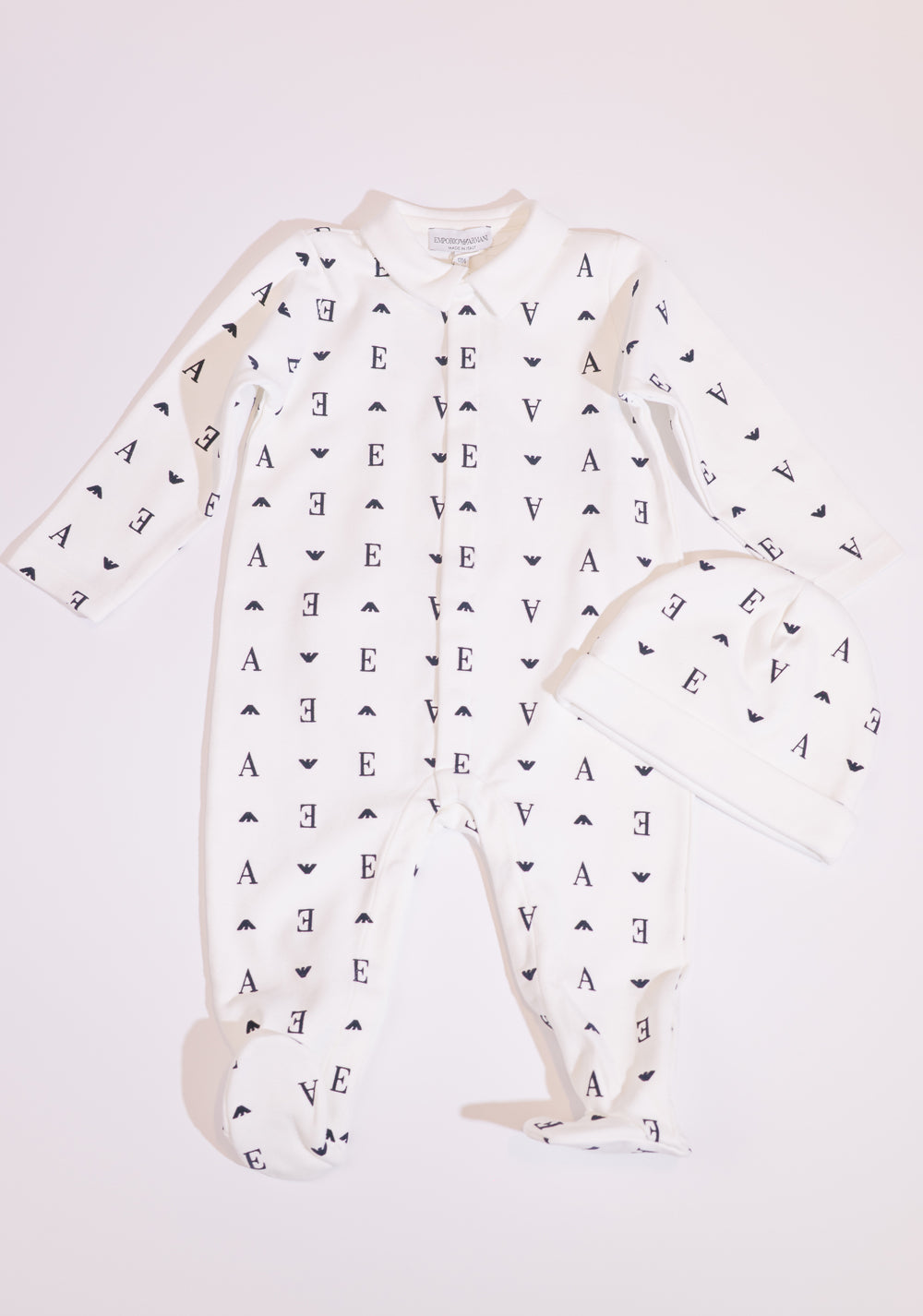 Emporio Armani Monogram Pyjama with Hat