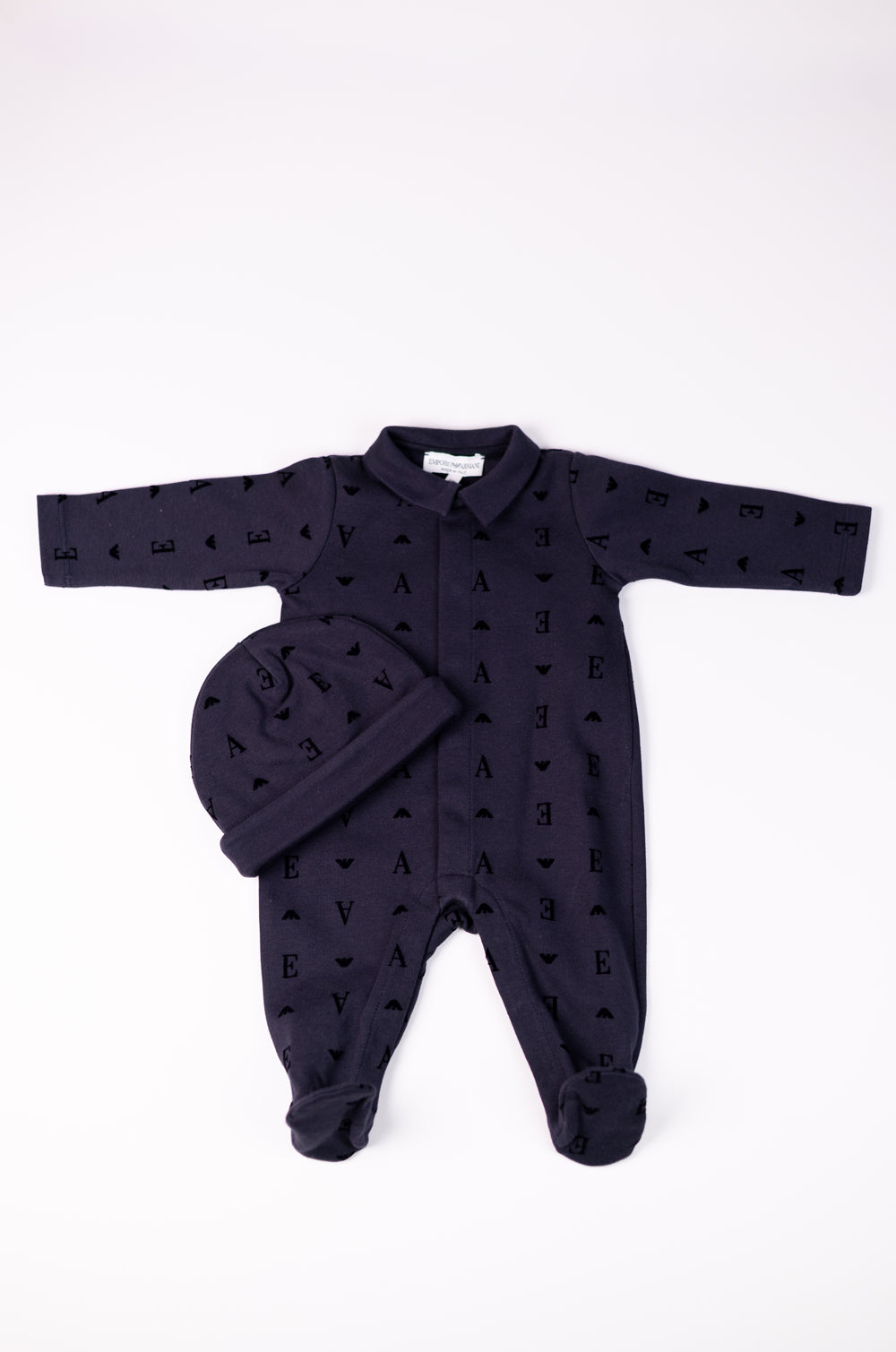 Emporio Armani Monogram Pyjama with Hat