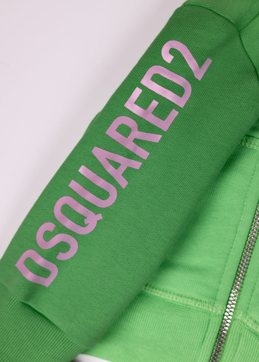 Zipped Sweater with logo on sleeves
