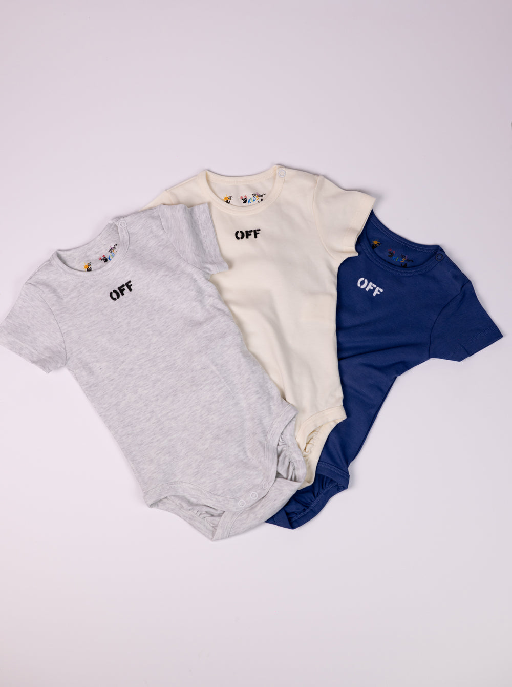 Set of 3 Bodysuits Off Stamp