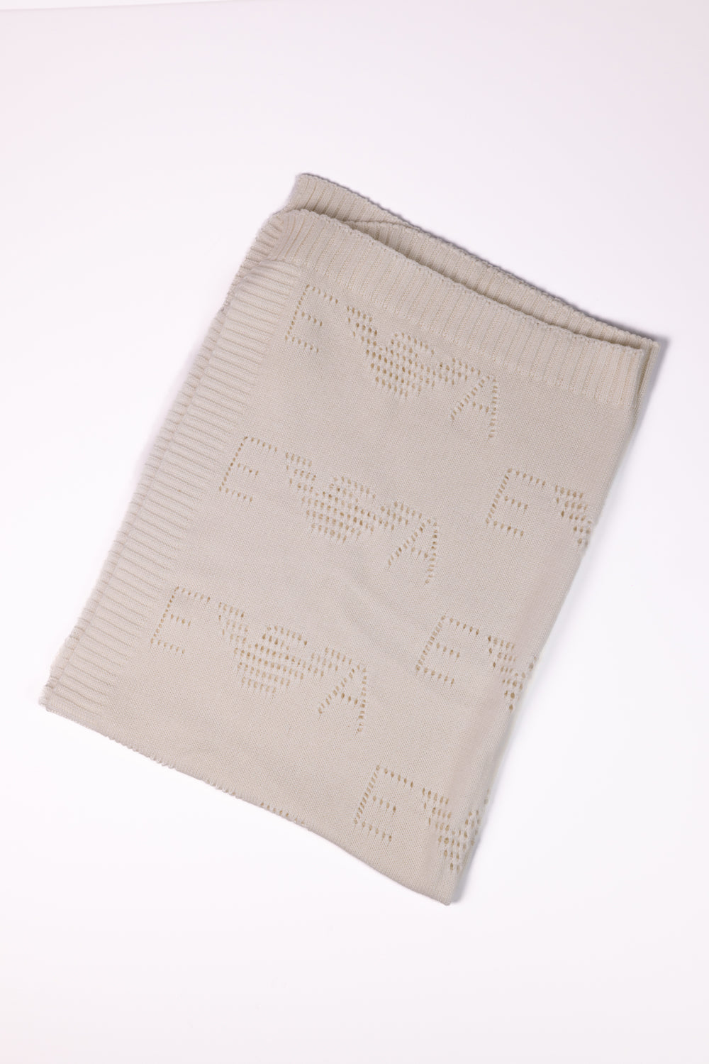 Emporio Armani Wool Blanket with Logo