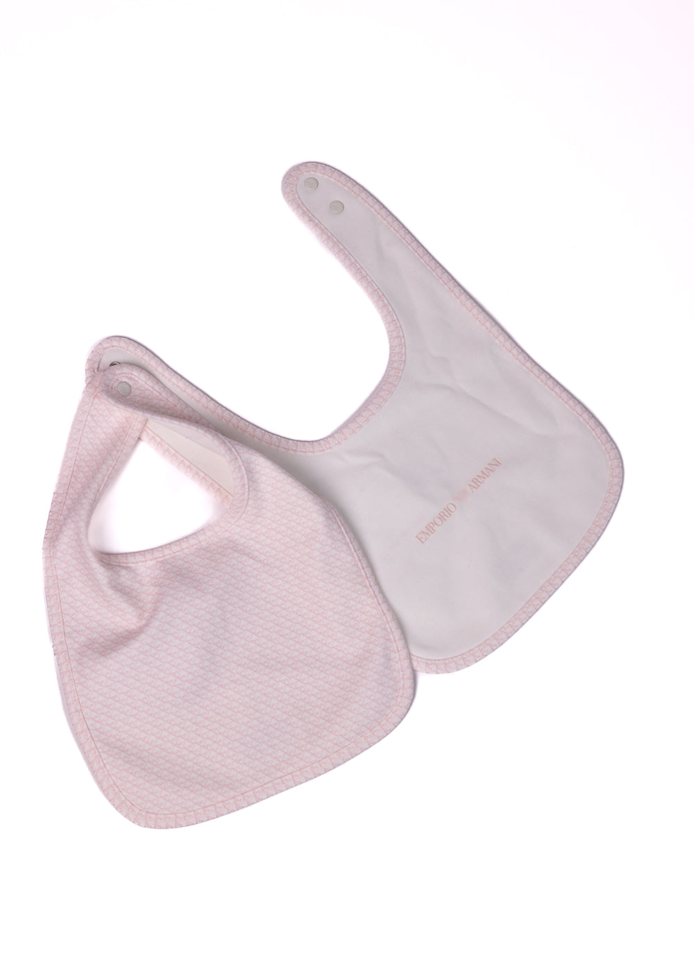 Micro Eagle Logo Bib in Cotton, Set of 2