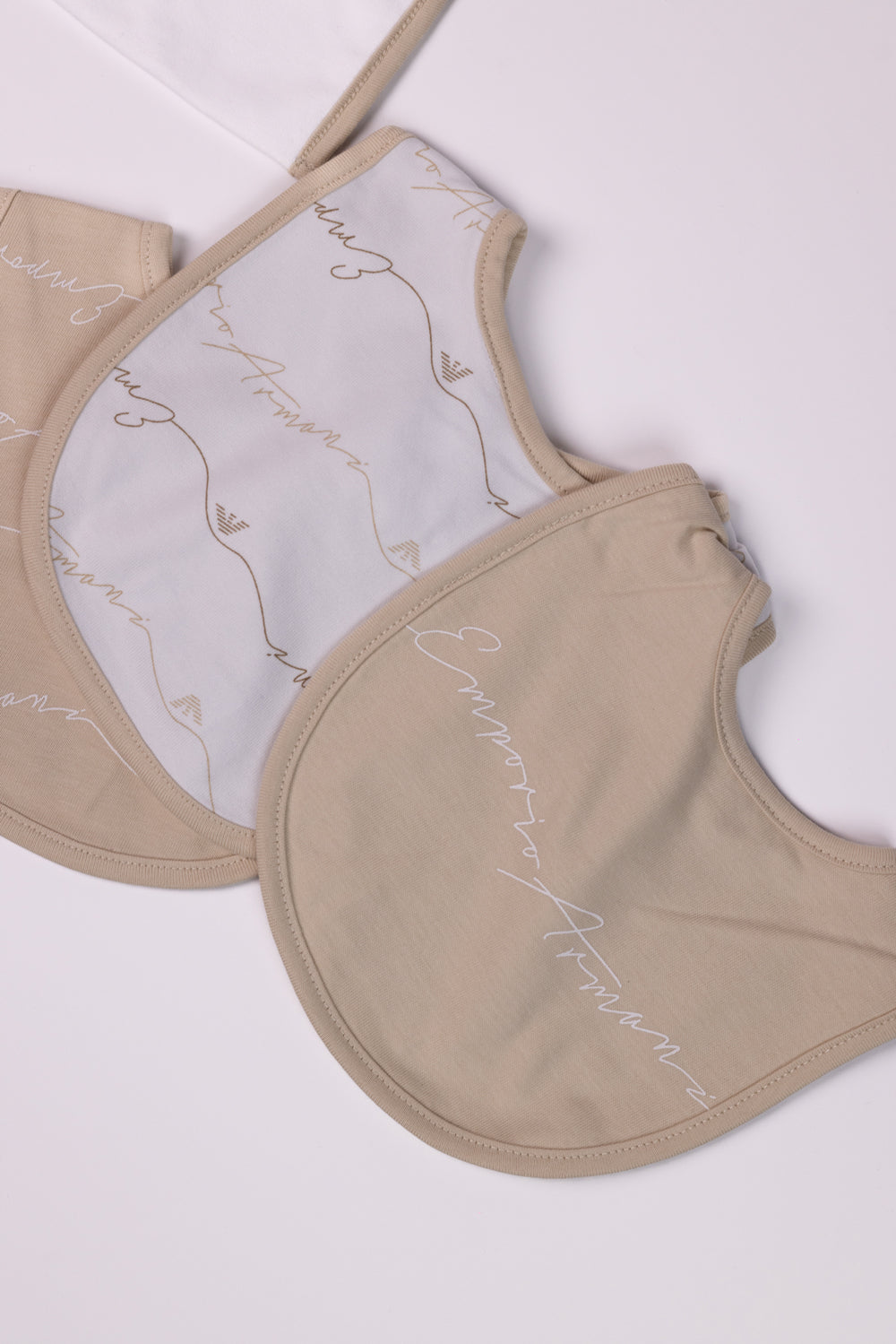 Set of 3 Bibs Emporio Armani Branded with Pouch