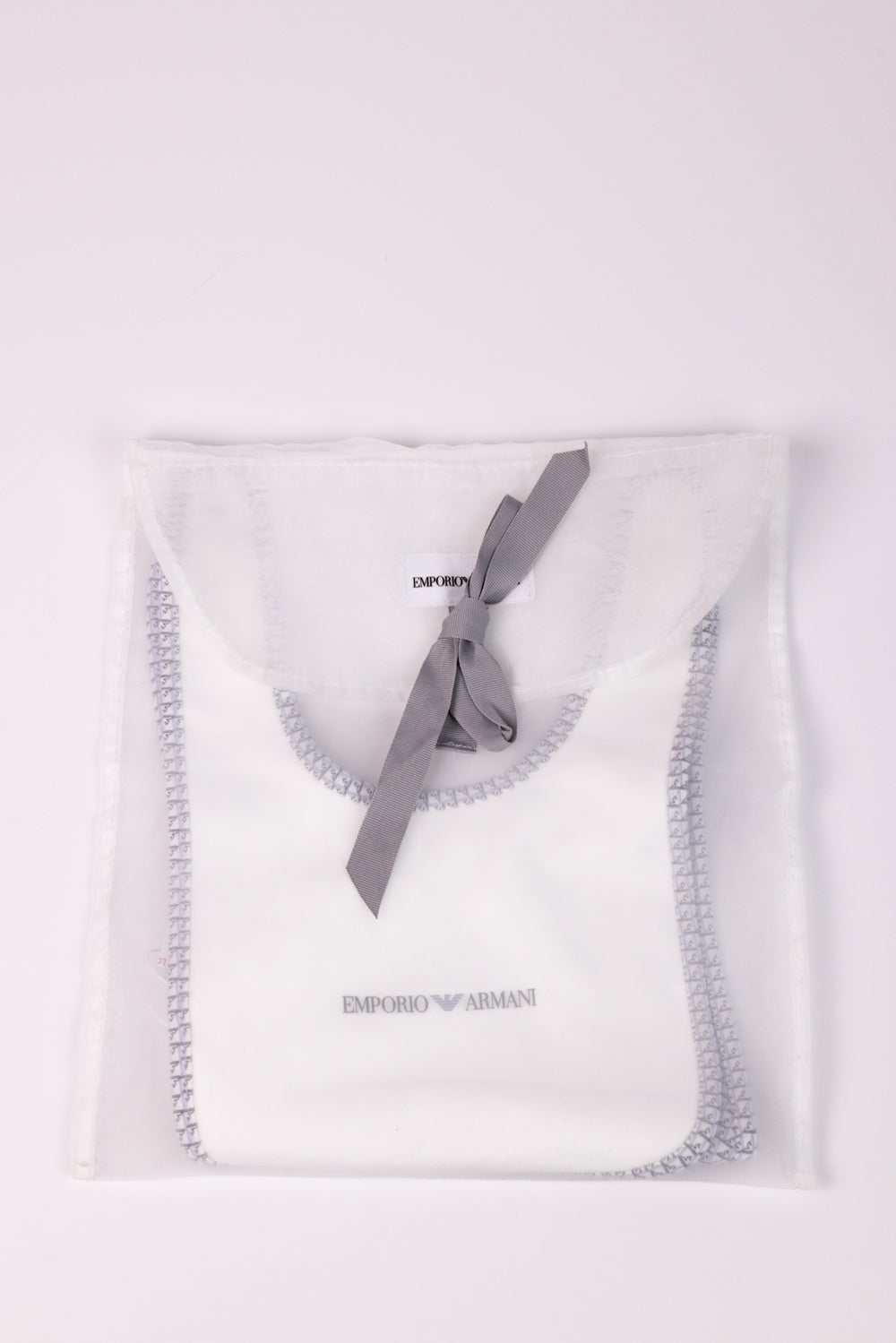 Micro Eagle Logo Bib in Cotton, Set of 2