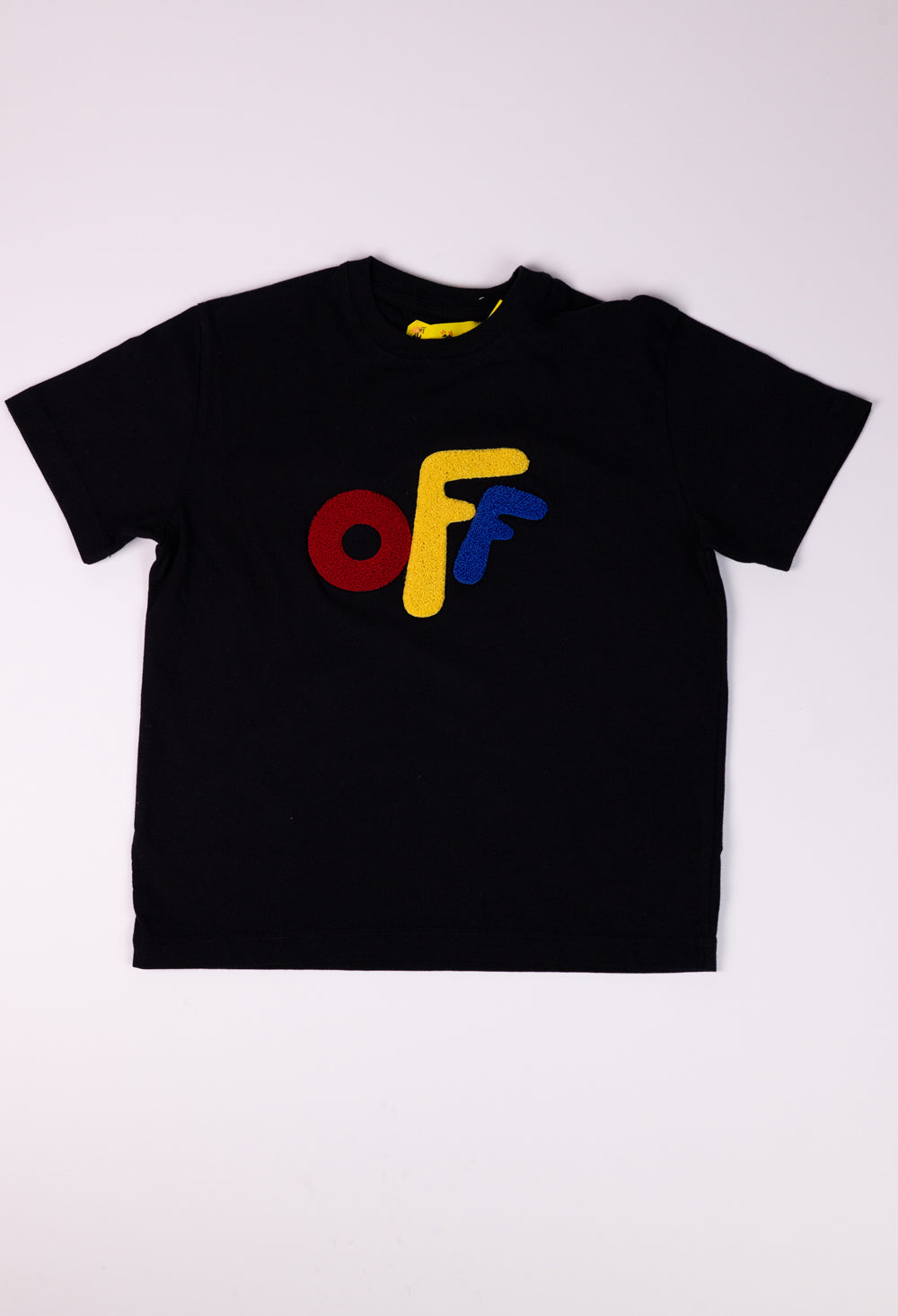 OFF Rounded Sponge Tee Black Multicolor