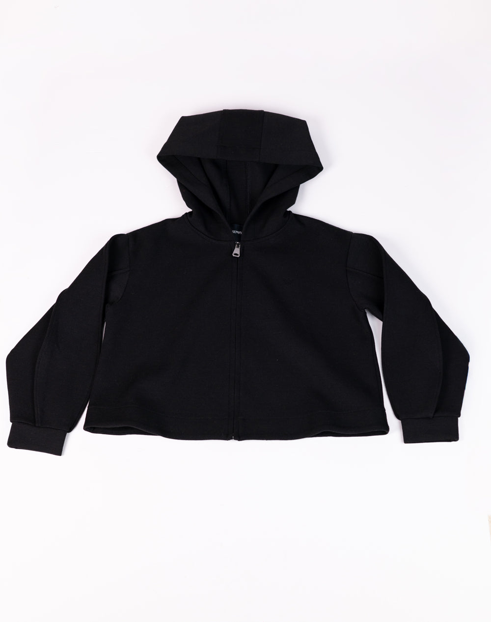 Emporio Armani Kids Jersey Zipped Hoodie with logo