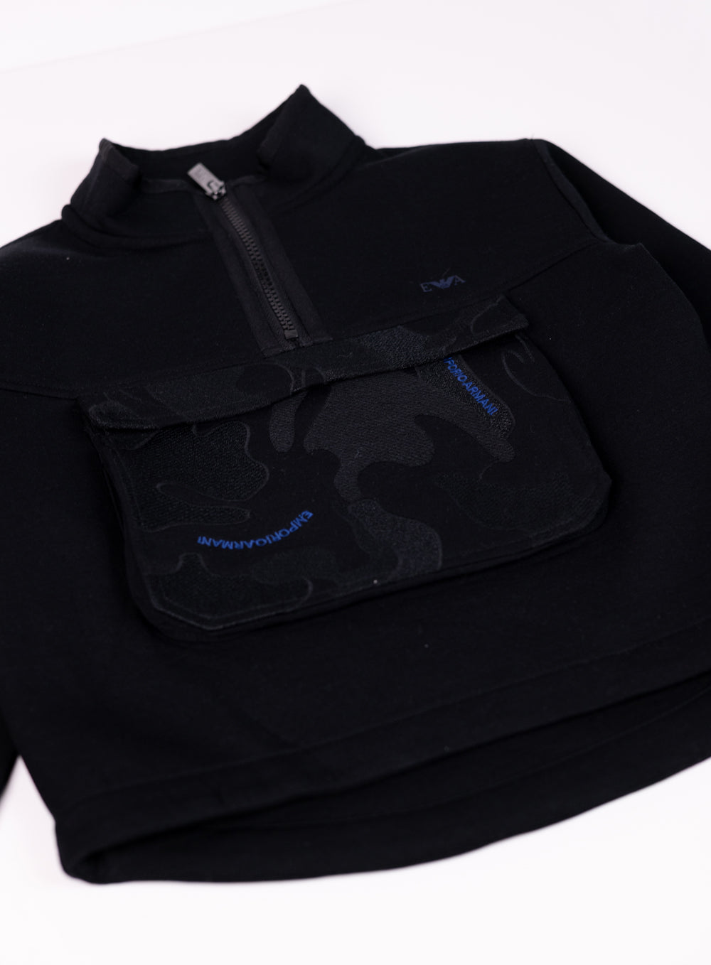 Emporio Armani Kids Jersey Camouflage Pocket Sweater