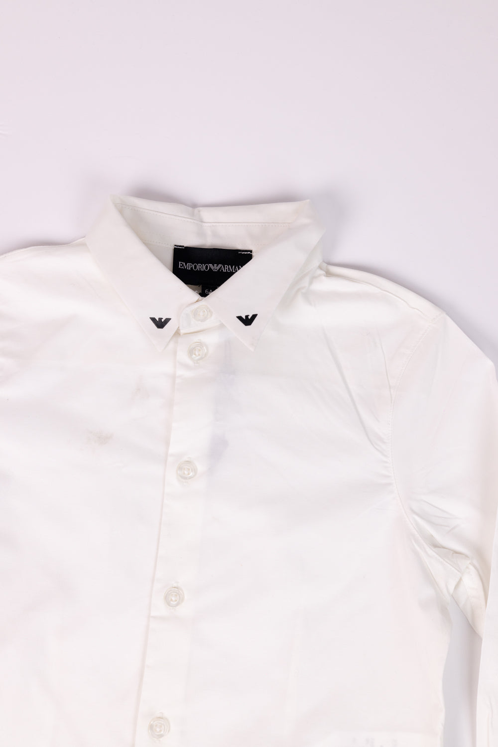 Emporio Armani Shirt with Eagle Logo on Collar
