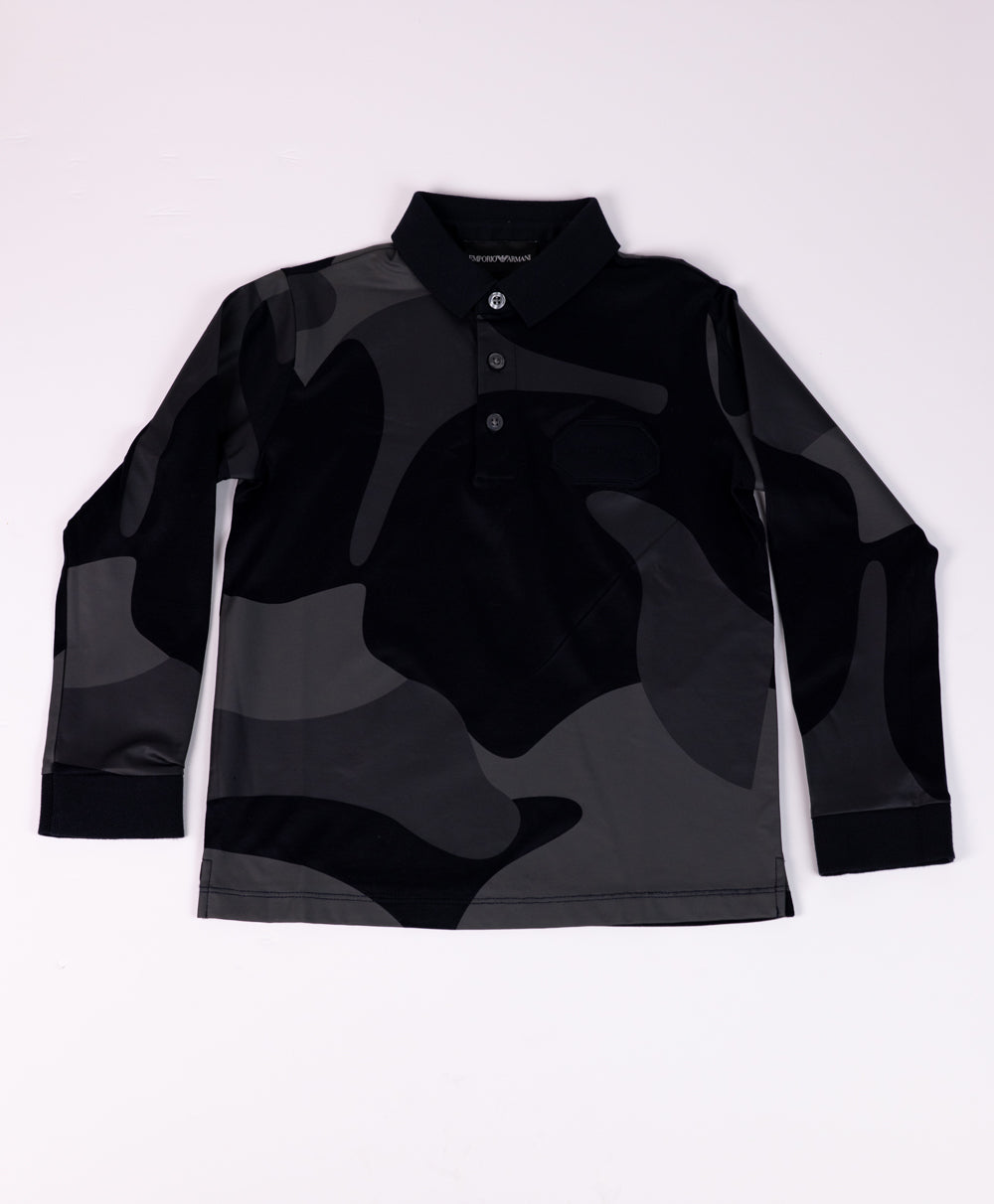 Camouflage Long Sleeves Polo