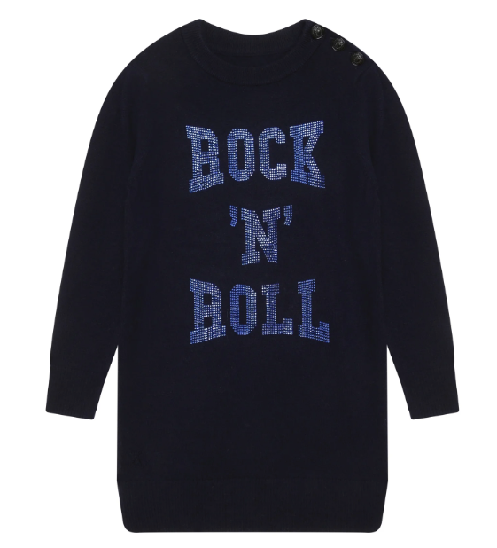 Rock N Roll Embellished Knitwear Dress