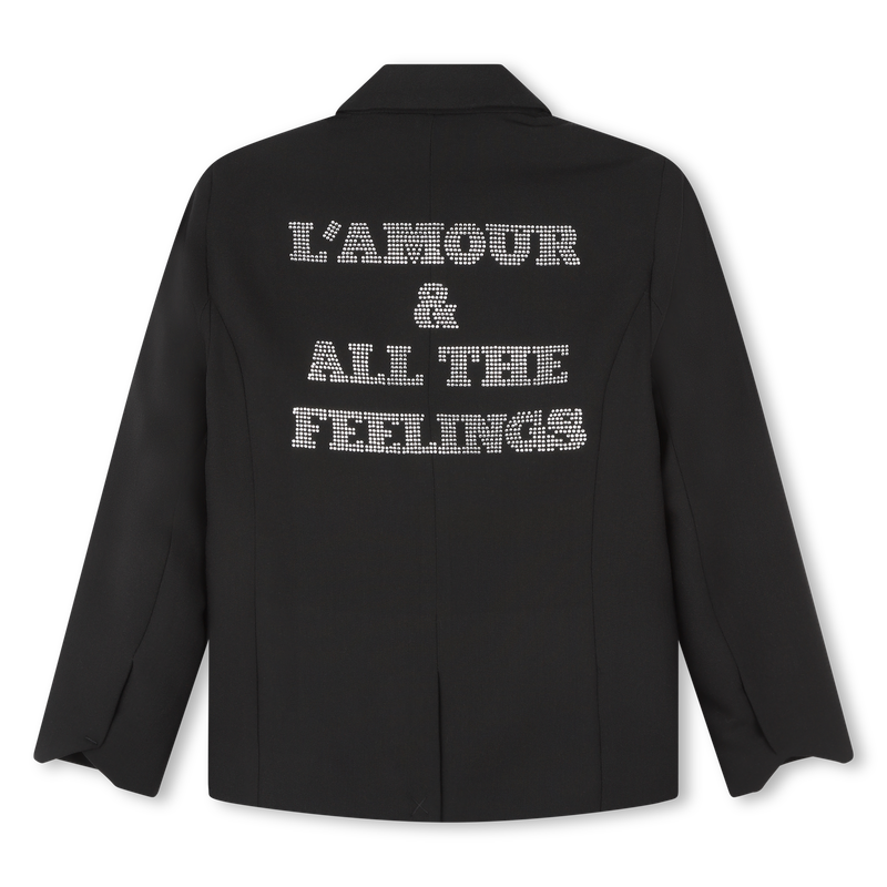 Rhinestone-Slogan Blazer