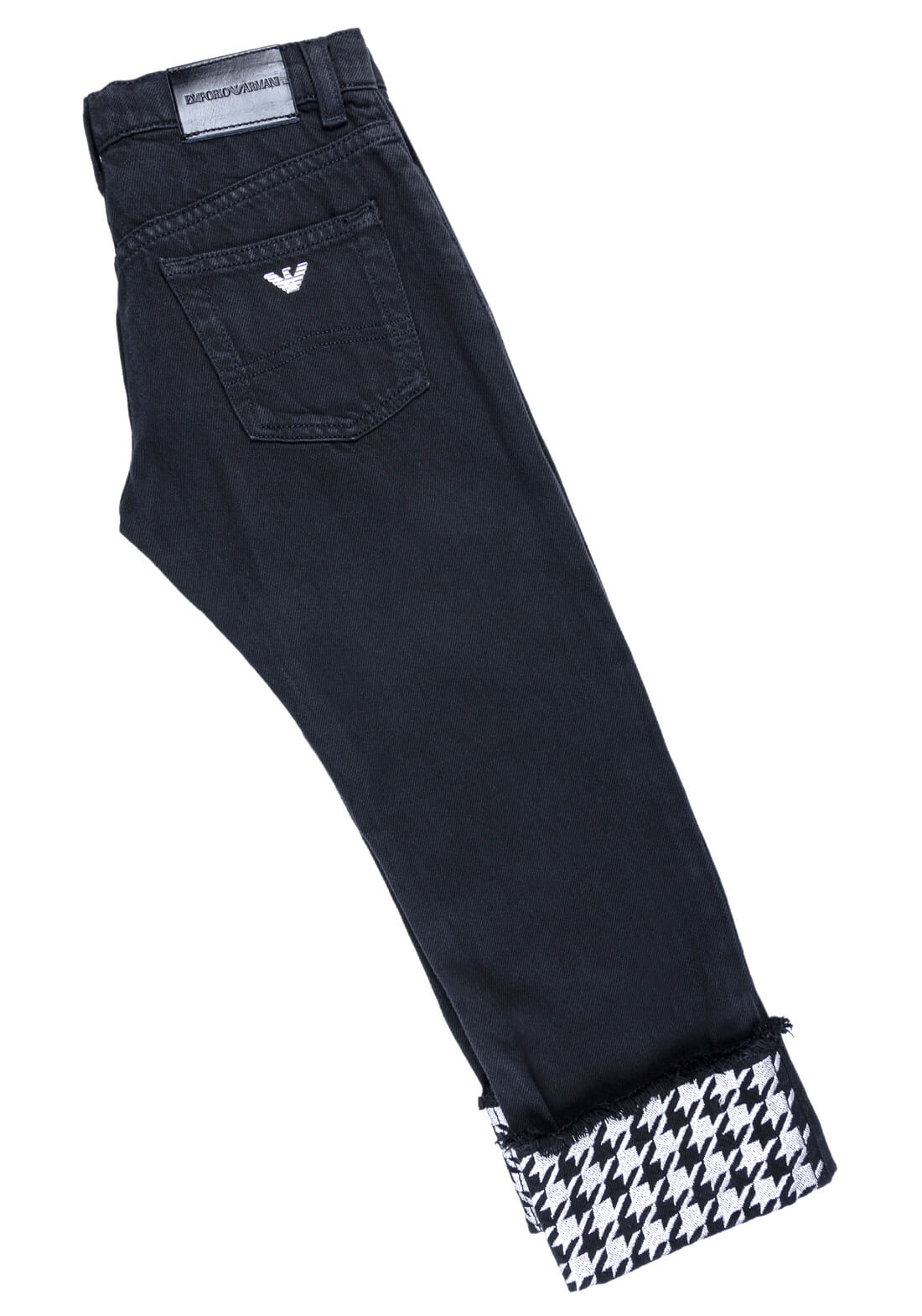 Jeans with houndstooth details